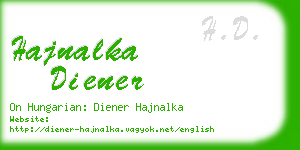 hajnalka diener business card